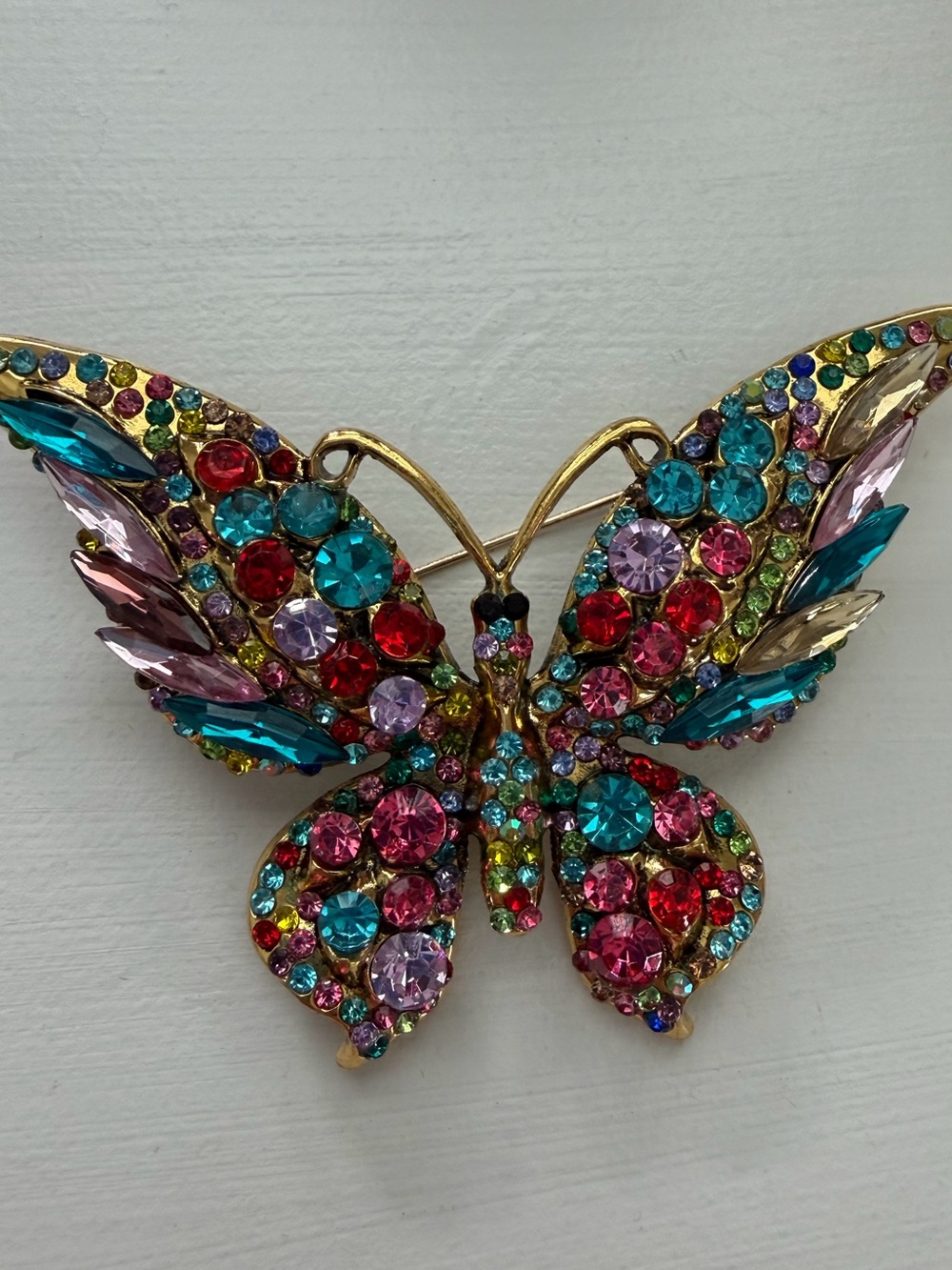New- Aratta Silent Journey- Eilir Butterfly Pin- Multi- Color